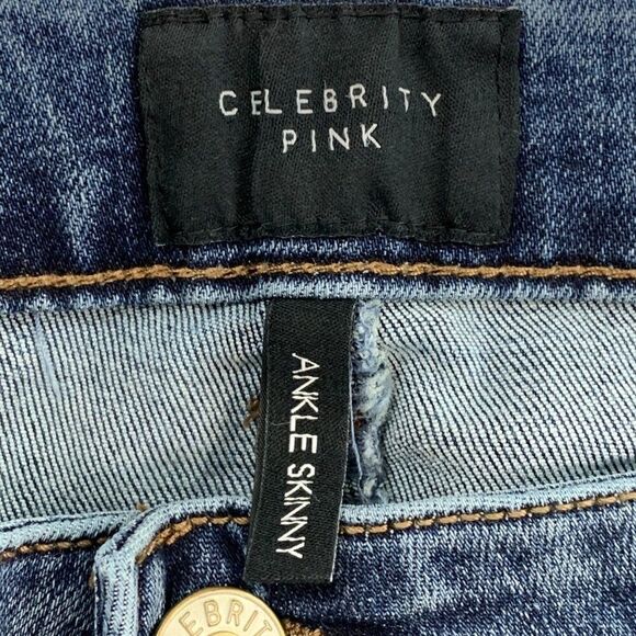 Celebrity Pink Jeans sz 11 / 30 Skinny Ankle Inseam 26.5" Distressed - Picture 13 of 15